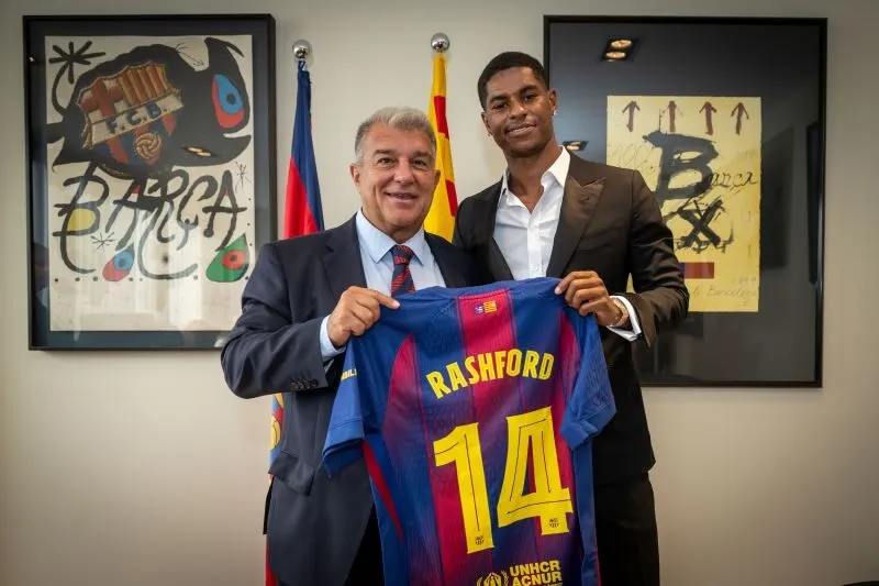 số áo của marcus rashford tại barcelona